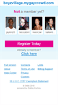 Mobile Screenshot of boyzvillage.mygaycrowd.com